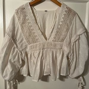 Free people peasant blouse size medium